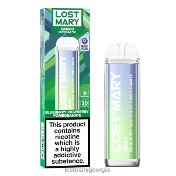 F4XTN159 - LOST MARY Georgia - Blueberry Raspberry Pomegranate LOST MARY QM600 Disposable Vape
