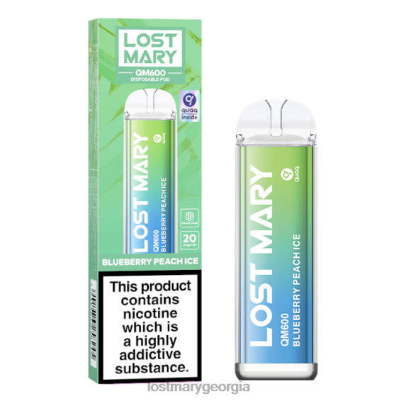 F4XTN161 - LOST MARY vape price - Blueberry Peach Ice LOST MARY QM600 Disposable Vape