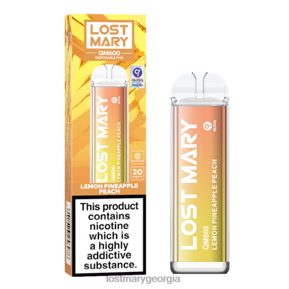 F4XTN163 - LOST MARY flavours - Lemon Pineapple Peach LOST MARY QM600 Disposable Vape