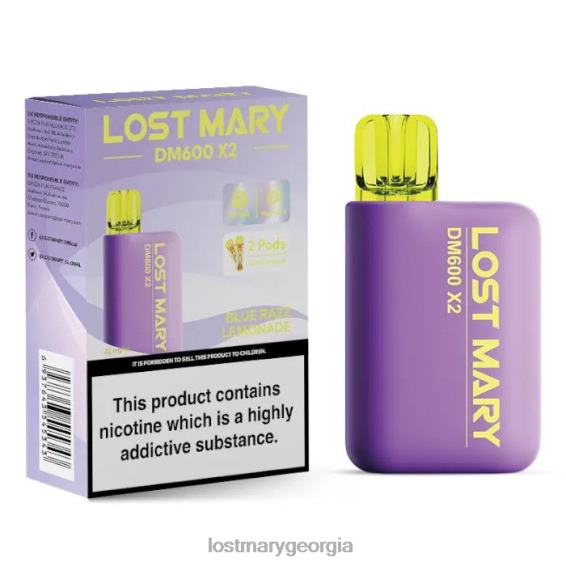 F4XTN188 - LOST MARY vape - Blue Razz Lemonade LOST MARY DM600 X2 Disposable Vape