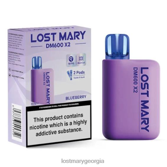 F4XTN189 - LOST MARY Georgia - Blueberry LOST MARY DM600 X2 Disposable Vape