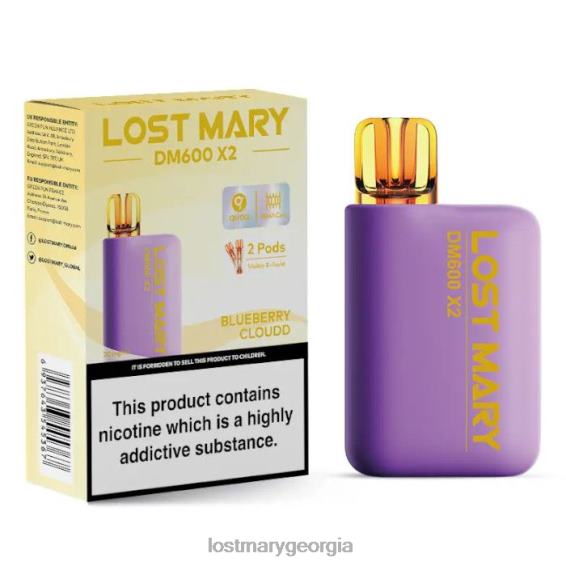 F4XTN190 - LOST MARY vape flavours - Blueberry Cloud LOST MARY DM600 X2 Disposable Vape