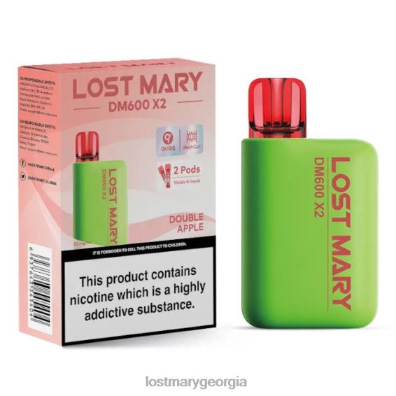 F4XTN191 - LOST MARY vape price - Double Apple LOST MARY DM600 X2 Disposable Vape