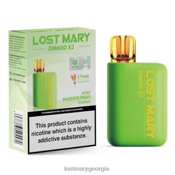 F4XTN193 - LOST MARY flavours - Kiwi Passion Fruit Guava LOST MARY DM600 X2 Disposable Vape
