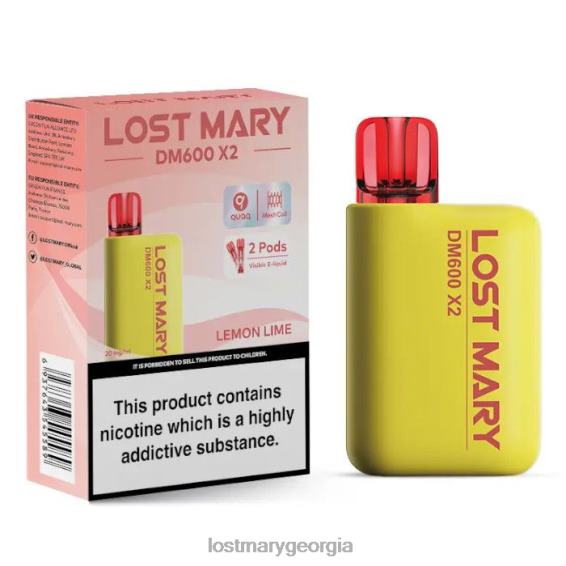 F4XTN194 - LOST MARY flavours ranked - Lemon Lime LOST MARY DM600 X2 Disposable Vape