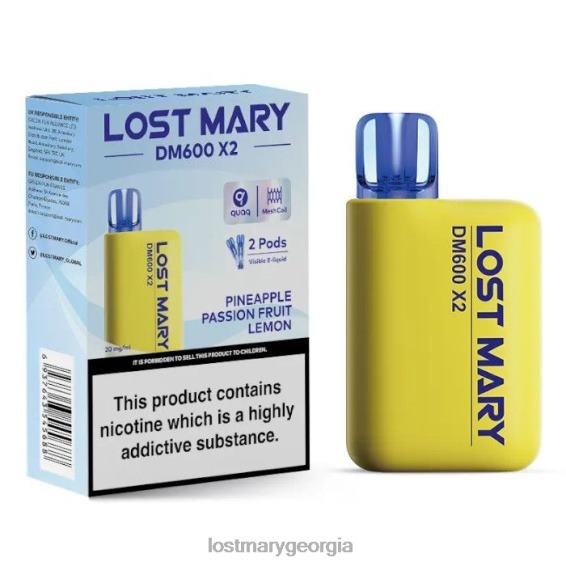 F4XTN197 - LOST MARY vape tbilisi - Pineapple Passion Fruit Lemon LOST MARY DM600 X2 Disposable Vape