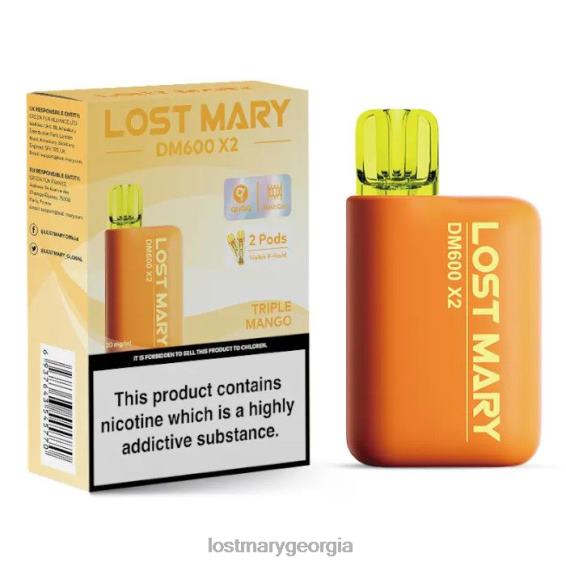 F4XTN199 - LOST MARY Georgia - Triple Mango LOST MARY DM600 X2 Disposable Vape