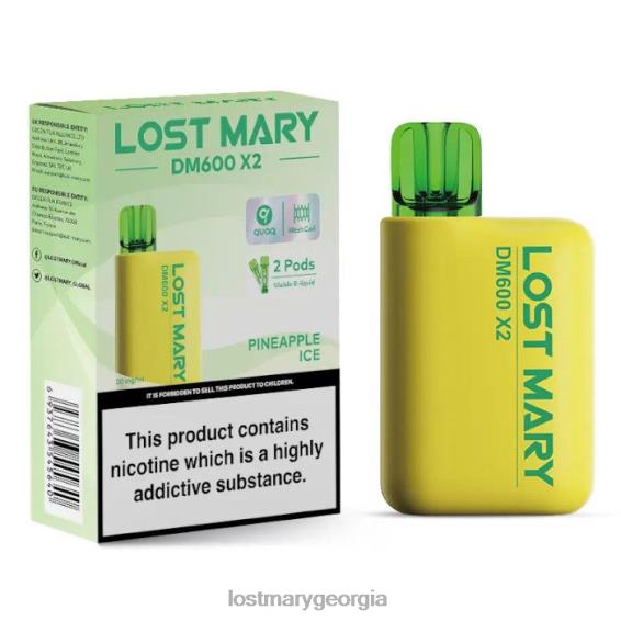 F4XTN204 - LOST MARY flavours ranked - Pineapple Ice LOST MARY DM600 X2 Disposable Vape