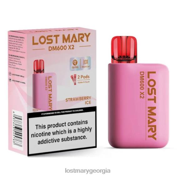 F4XTN205 - LOST MARY price - Strawberry Ice LOST MARY DM600 X2 Disposable Vape