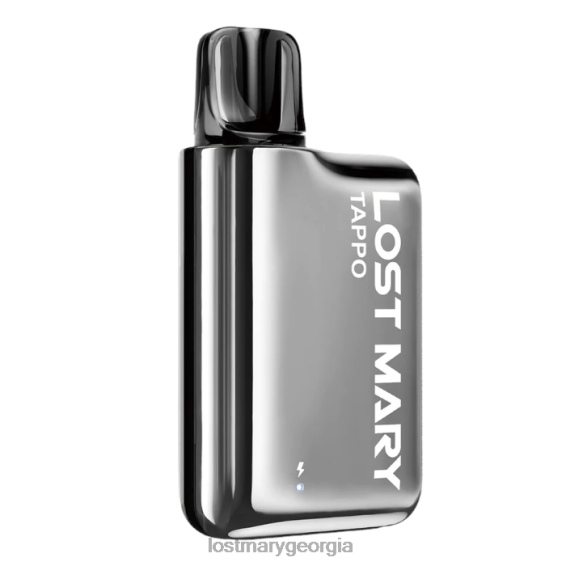 F4XTN174 - LOST MARY flavours ranked - Silver Stainless Steel + Strawberry Ice LOST MARY Tappo Prefilled Pod Kit - Prefilled Pod