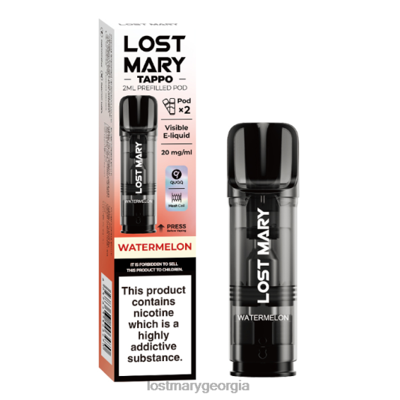 F4XTN177 - LOST MARY vape tbilisi - Watermelon LOST MARY Tappo Prefilled Pods - 20mg - 2PK