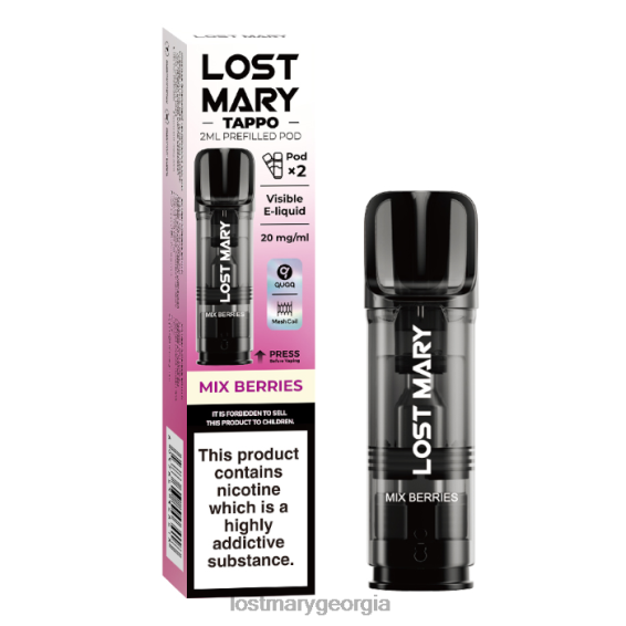 F4XTN183 - LOST MARY flavours - Mix Berries LOST MARY Tappo Prefilled Pods - 20mg - 2PK