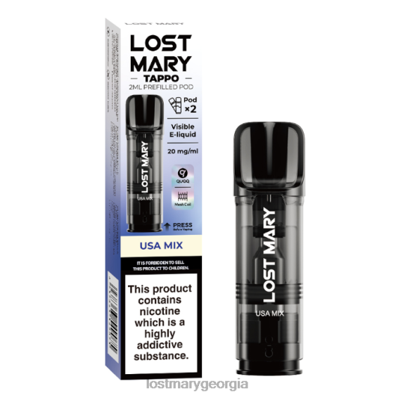 F4XTN184 - LOST MARY flavours ranked - Usa Mix LOST MARY Tappo Prefilled Pods - 20mg - 2PK